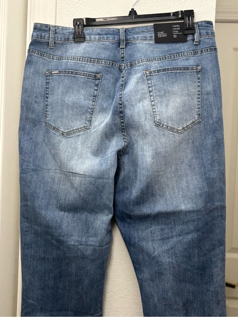 NWT Chic Denim Light Blue Jeans with Branded Waistband - Picture 4 of 4